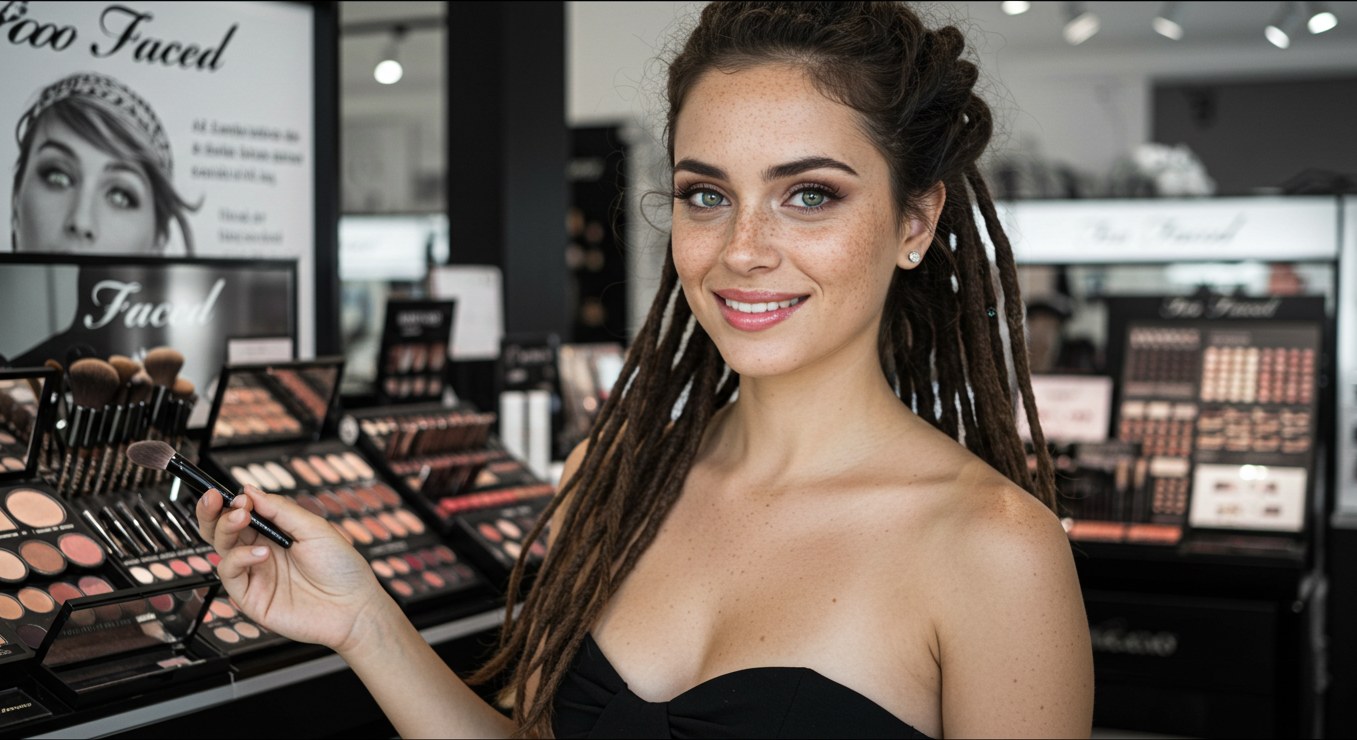 Nivee Na loja da Too Faced.
